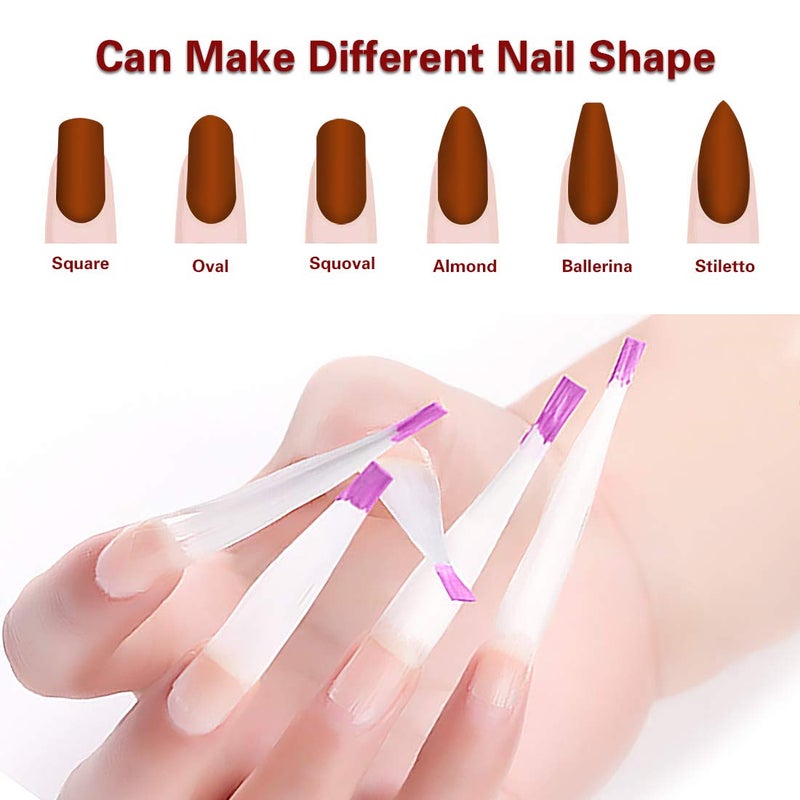 MWOOT 100 Pieces Fiberglass Nail Extension Silk,Nails Tips Quick Extension Fiberglass Fiber Silk False Nails Tips Salon Tool Accessories For UV Gel Nails Art - Image 4
